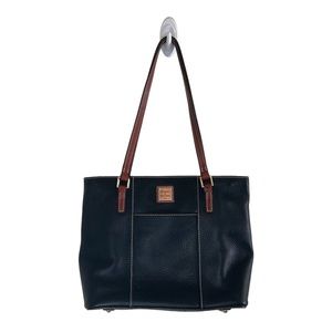 DOONEY & BOURKE BLACK PEBBLE GRAIN SMALL  LEXINGTON BAG